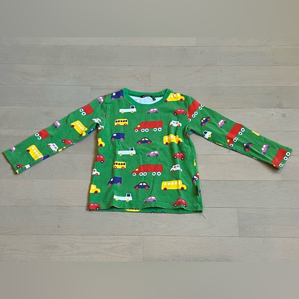 Marimekko Long Sleeve Cars T-Shirt Size 4 Years